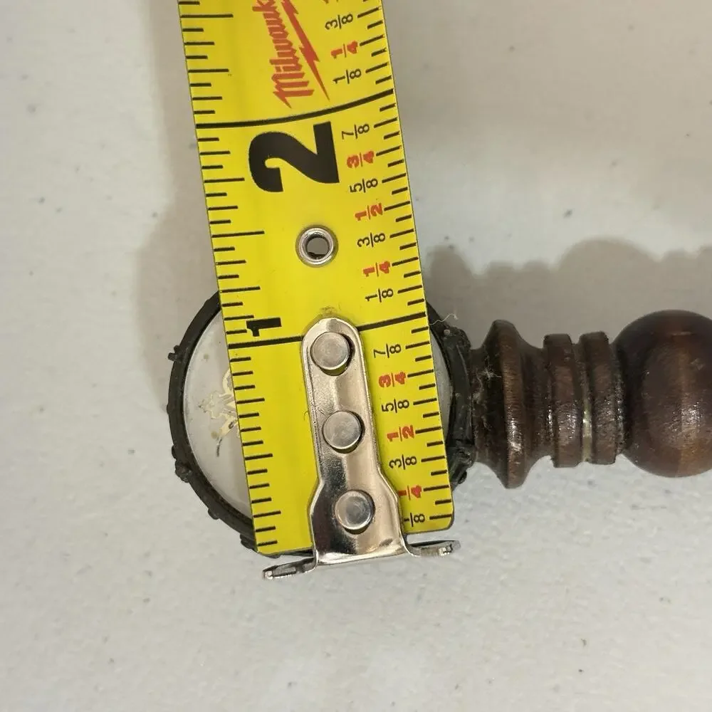 Vintage Busch Bavarian Beer Keg Handle Wooden Drum Double Sided Tap Handle 4.25”